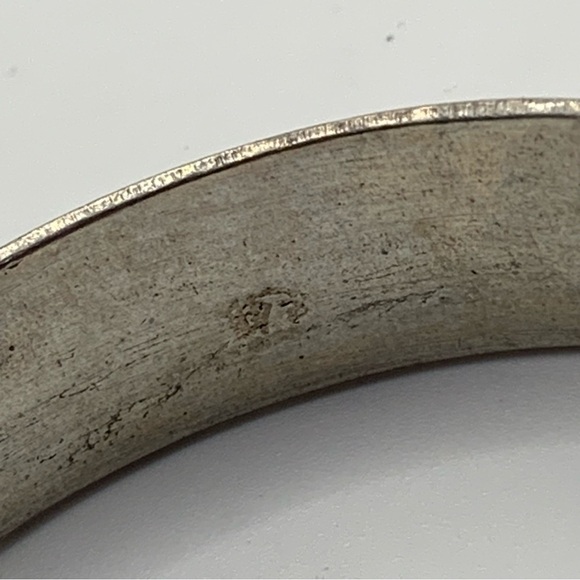 Pair of Silver tone Chinese Dragon & Pheonix Wedding Bracelets - Zu Yin 足银 Mark - Picture 9 of 9